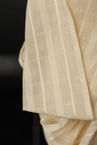 Remnant (Textured Check Natural Indian Cotton)