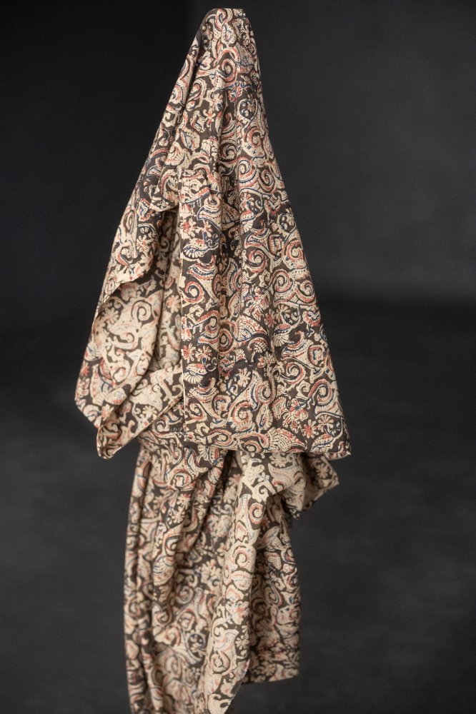 Remnant (Forest Haze Indian Block Print Cotton)