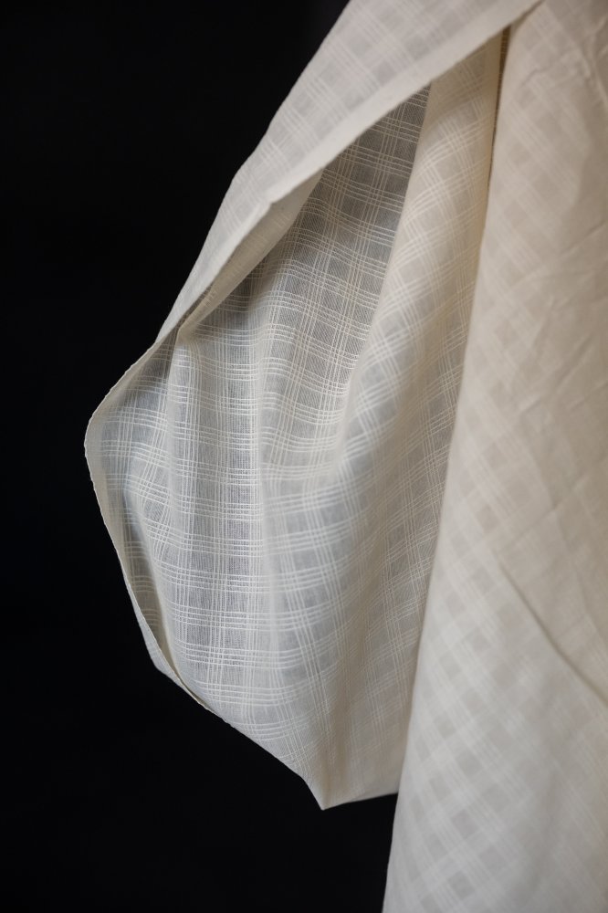 Remnant (Chequered Stripe Natural Indian Cotton)