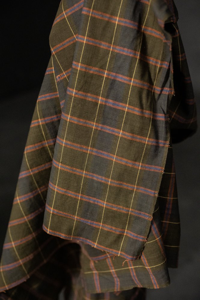 Remnant (Misty Green Handwoven Cotton Check)