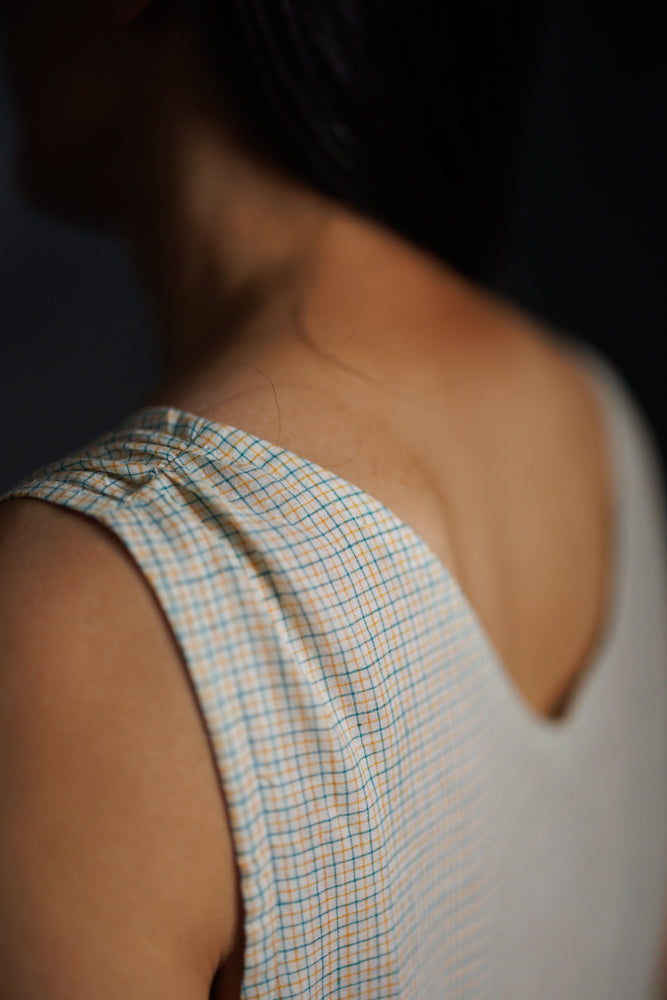 Handloom indian cotton slip dress