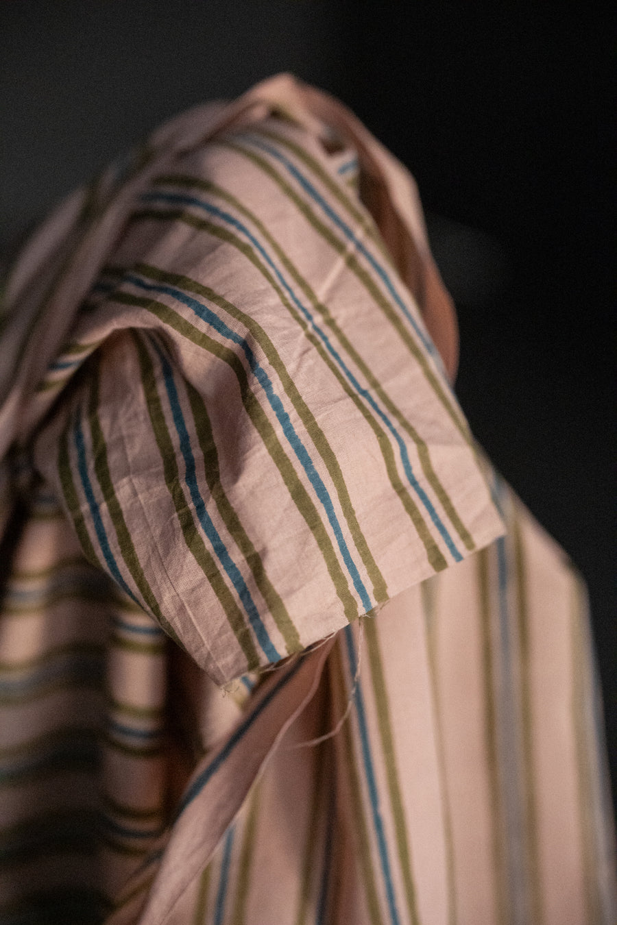 Indian Block Print Cotton - Suncrest Peach