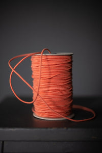 Recycled Cotton Elastic 3mm Orange Pop