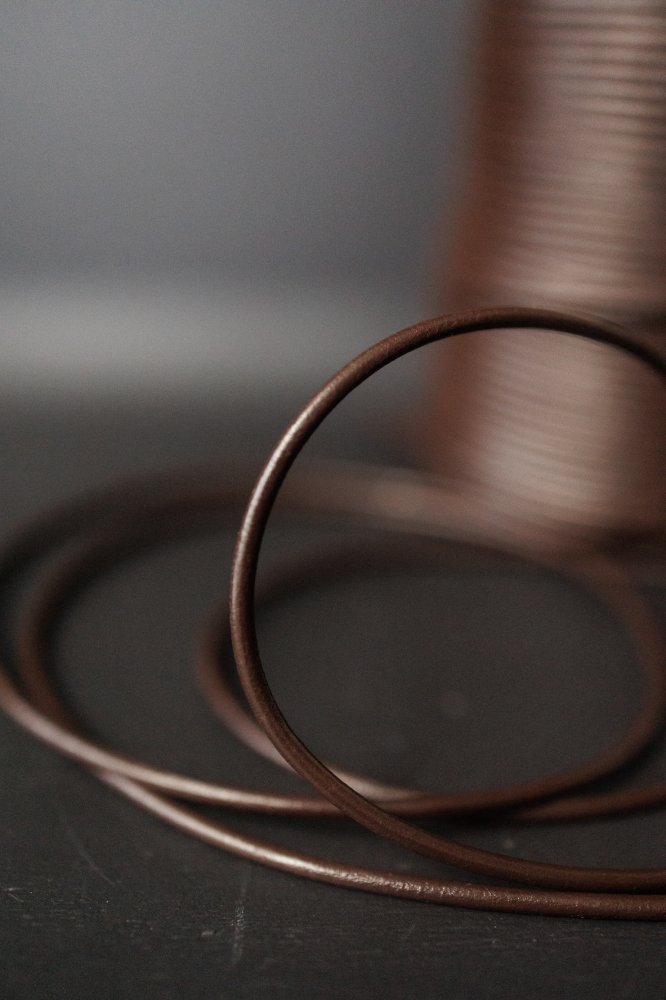 3mm Brown Leather Cord