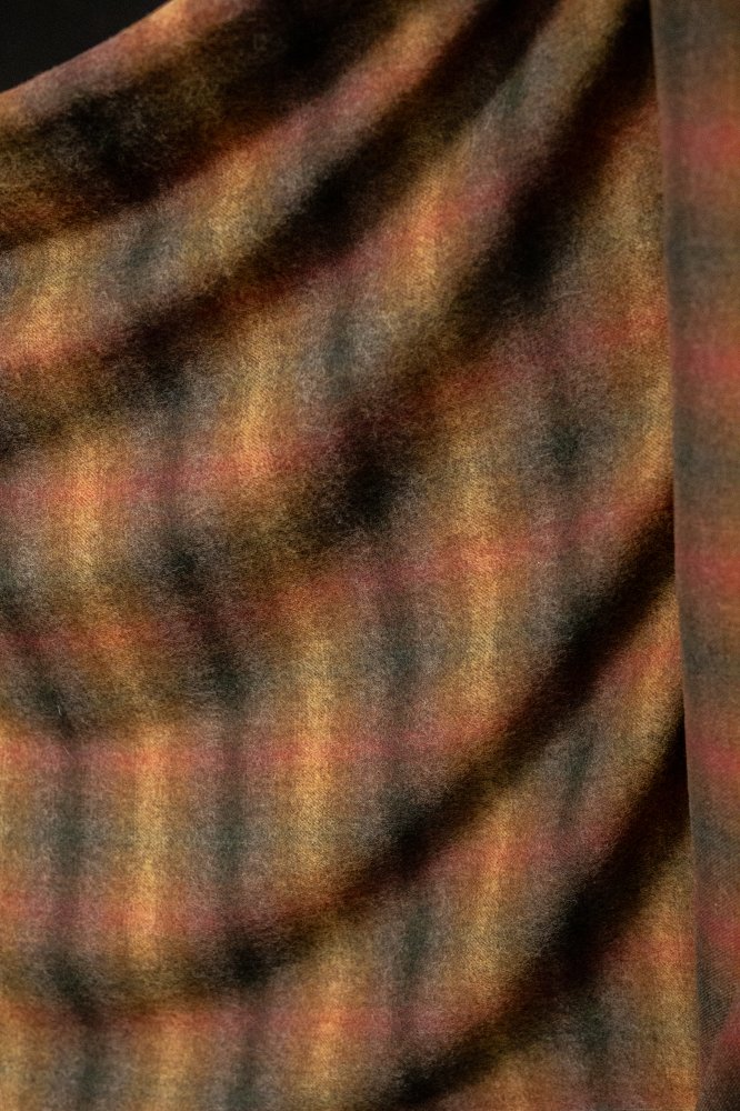multicolour check wool fabric