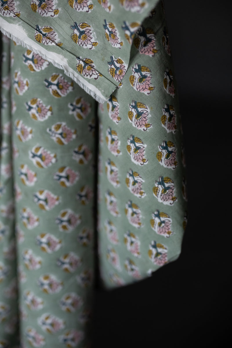 Indian Block Print Cotton - Chelsea Bud