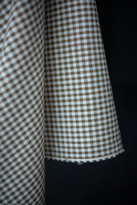 Heavy Recycled Cotton - Biscuit Gingham