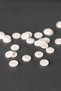 Cotton Button - White