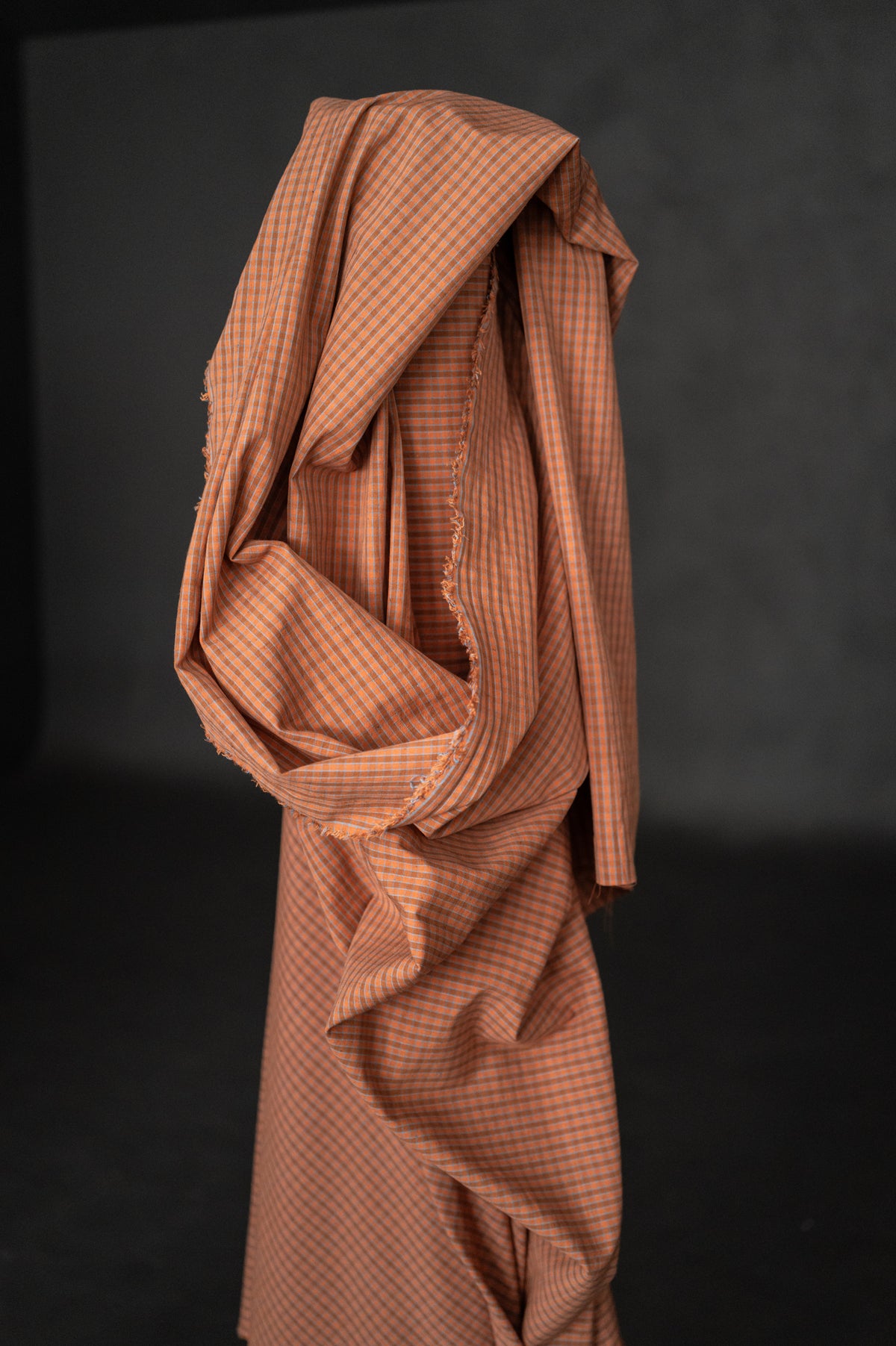 Organic Cotton/Linen Check - Dusky Daya