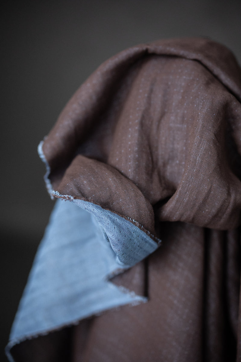 Cotton/Linen Double Gauze - Icy Plum