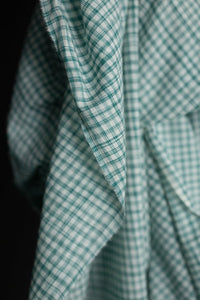 Handwoven Cotton Check - Marley Green
