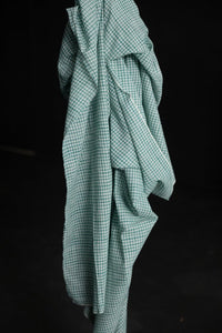 Handwoven Cotton Check - Marley Green