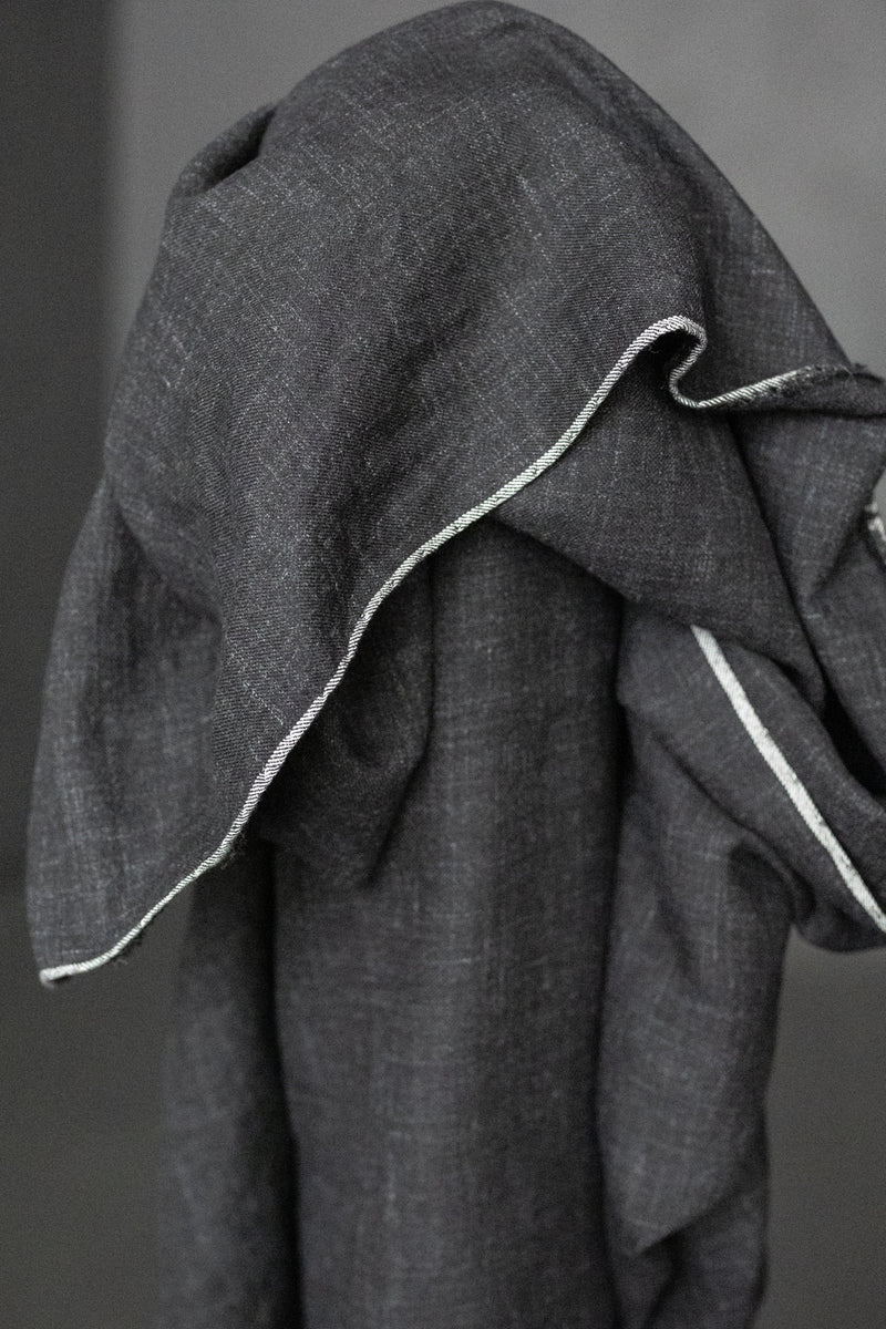 Japanese Linen/Wool Twill - Moto