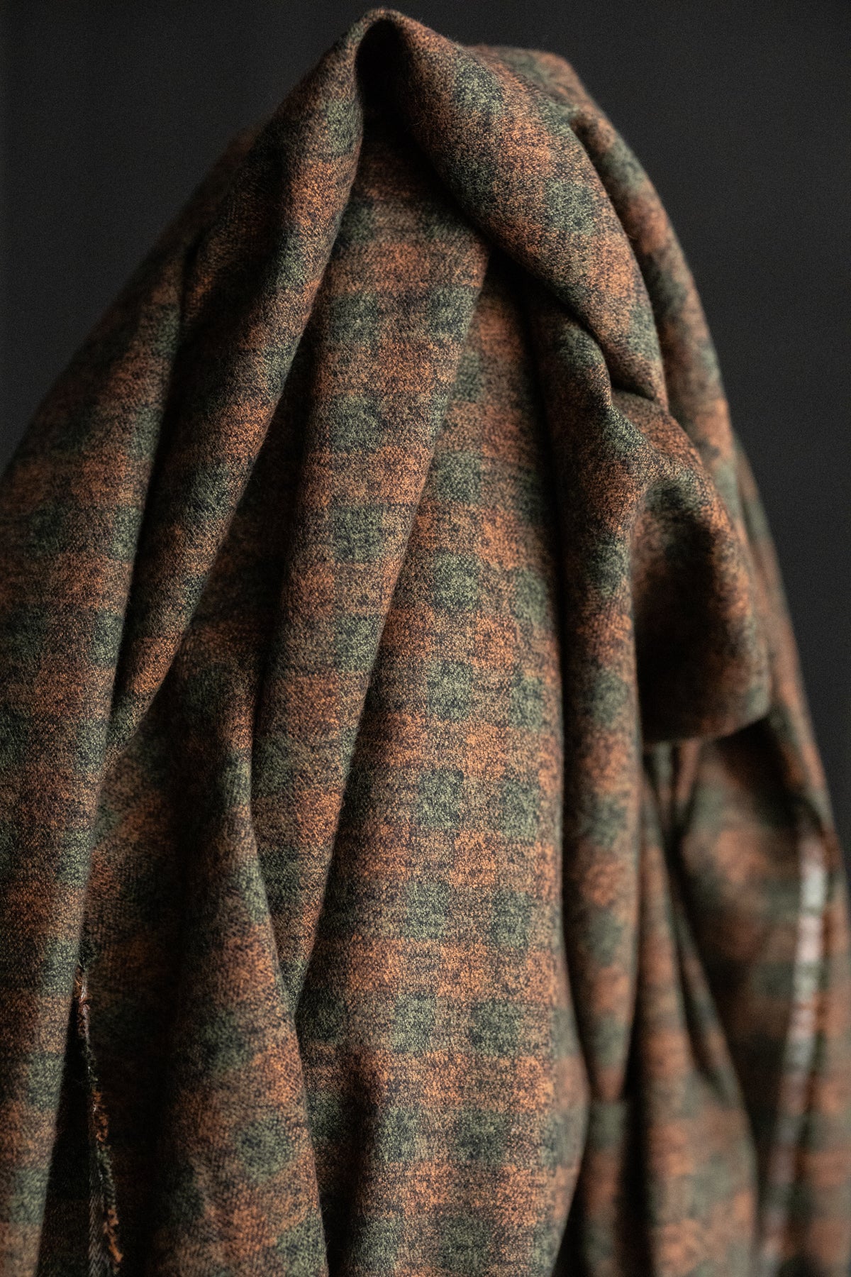Japanese Brushed Cotton - Nori Check