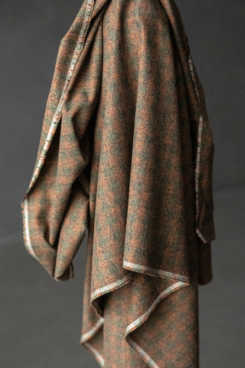 Japanese Brushed Cotton - Nori Check