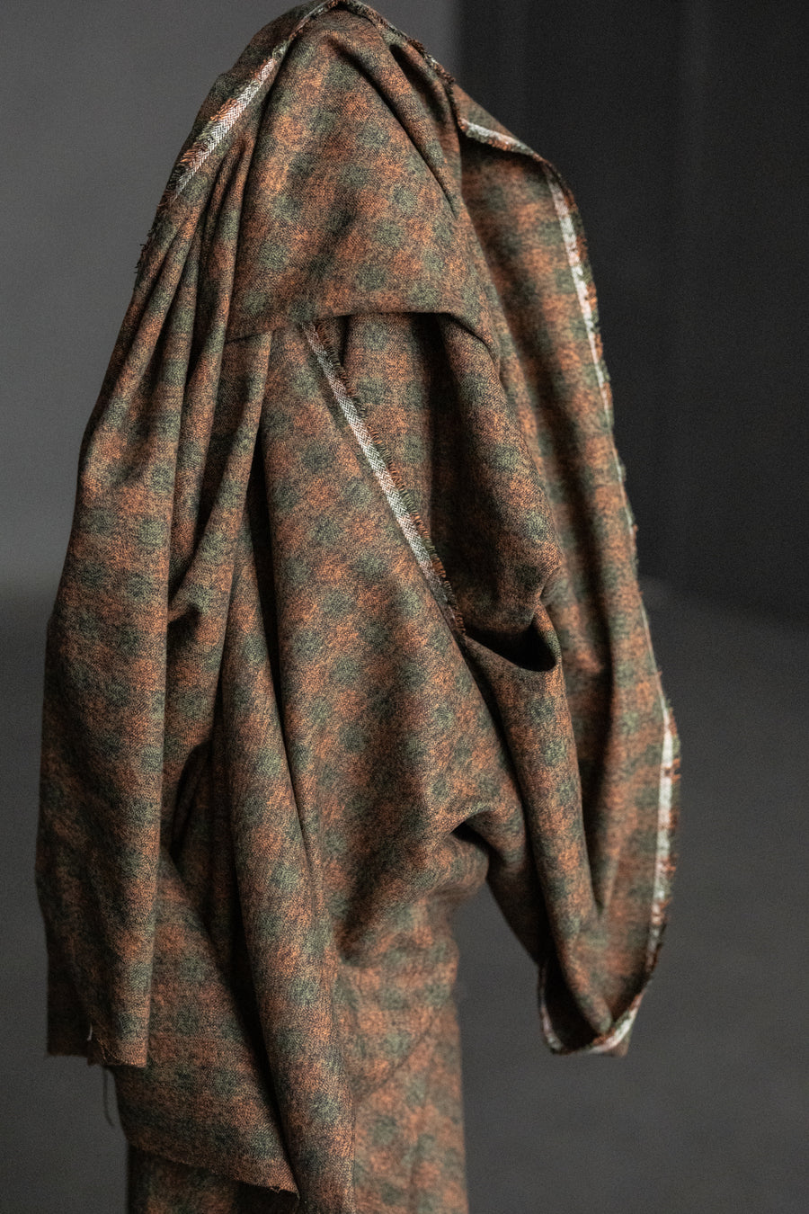 Japanese Brushed Cotton - Nori Check