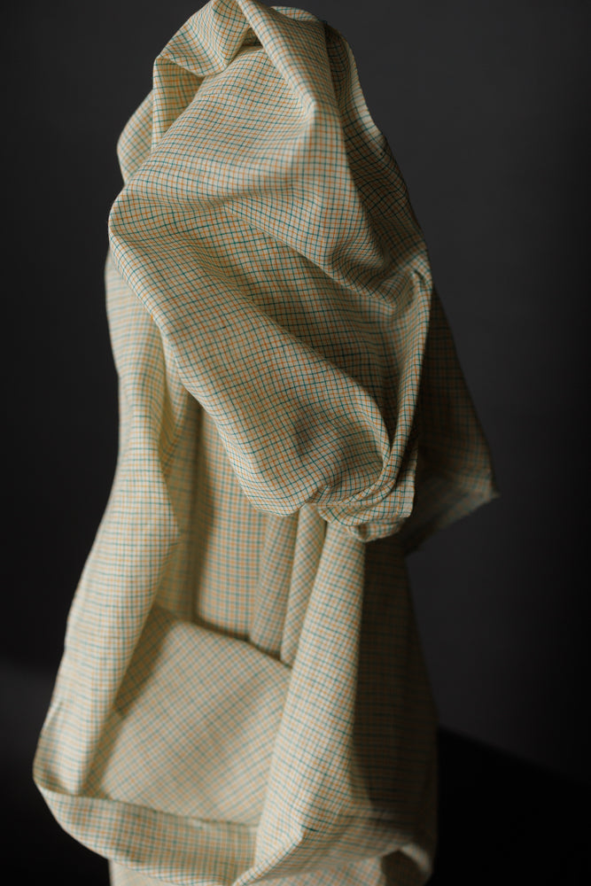Handwoven Cotton Check - Rewilding