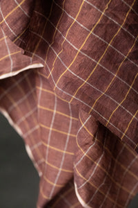 Handwoven Linen Check - Santa Rosa
