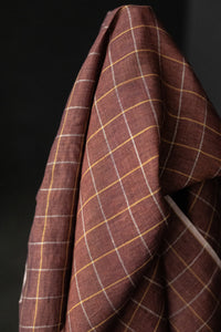 Handwoven Linen Check - Santa Rosa