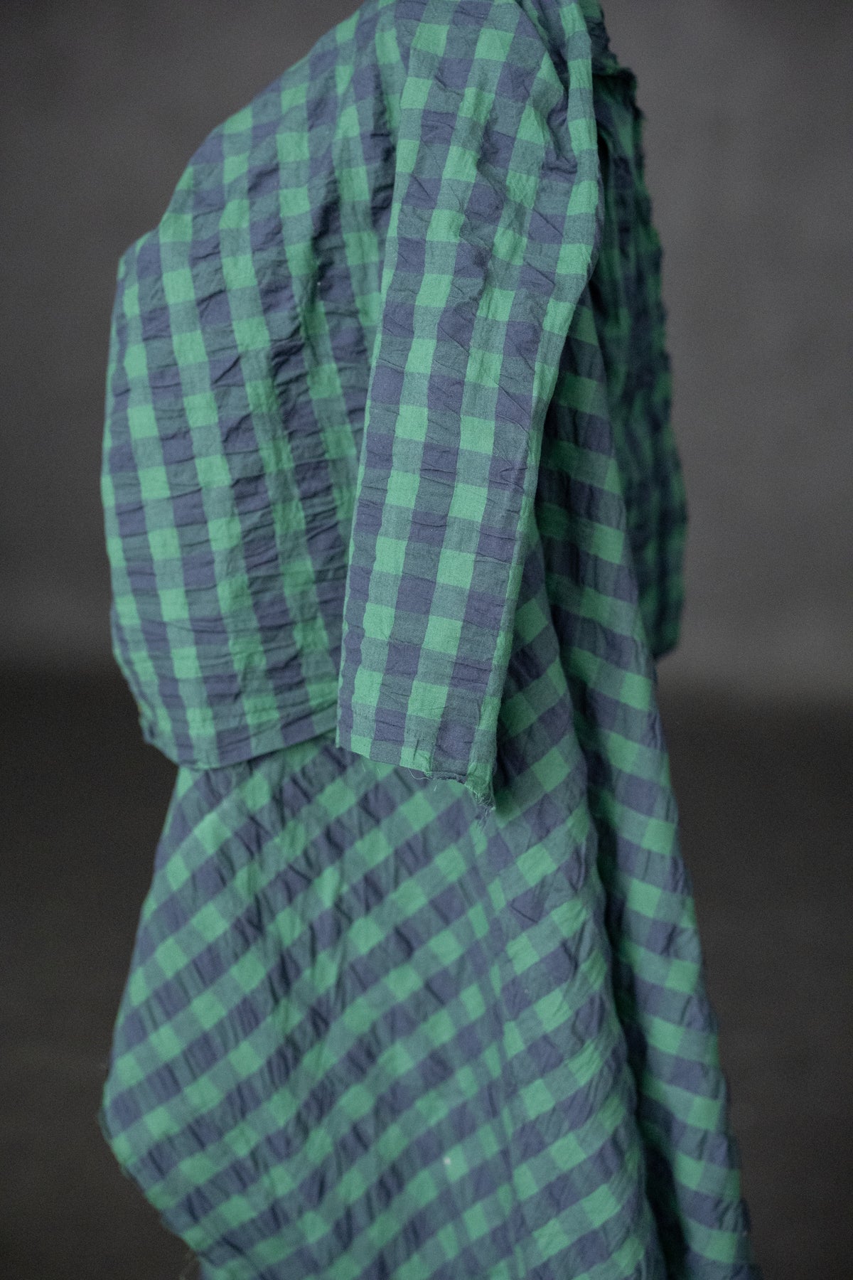 Organic Cotton Gingham Seersucker - Seraphina