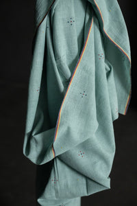 Light blue indian handloom tangaliya cotton