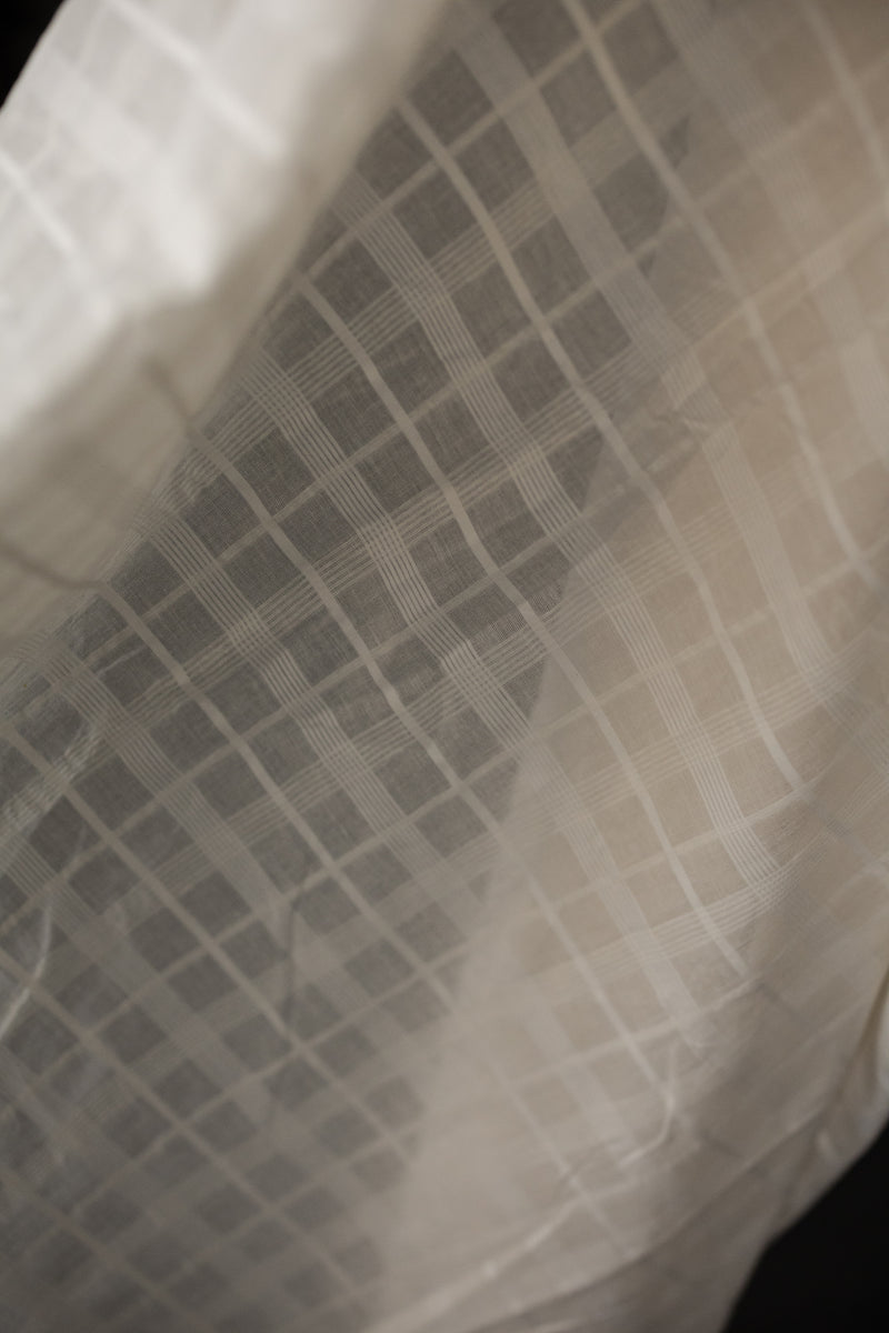 Natural Indian Cotton - Textured Check